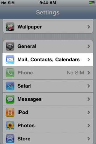 iphone mail setup with hosted exchange